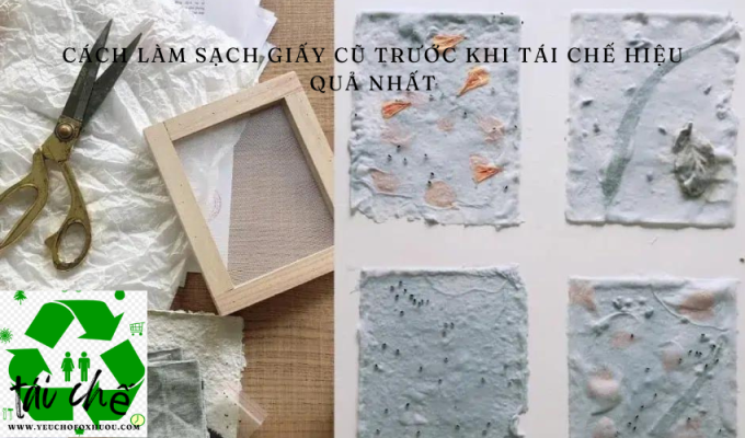 Cách làm sạch giấy cũ trước khi tái chế hiệu quả nhất